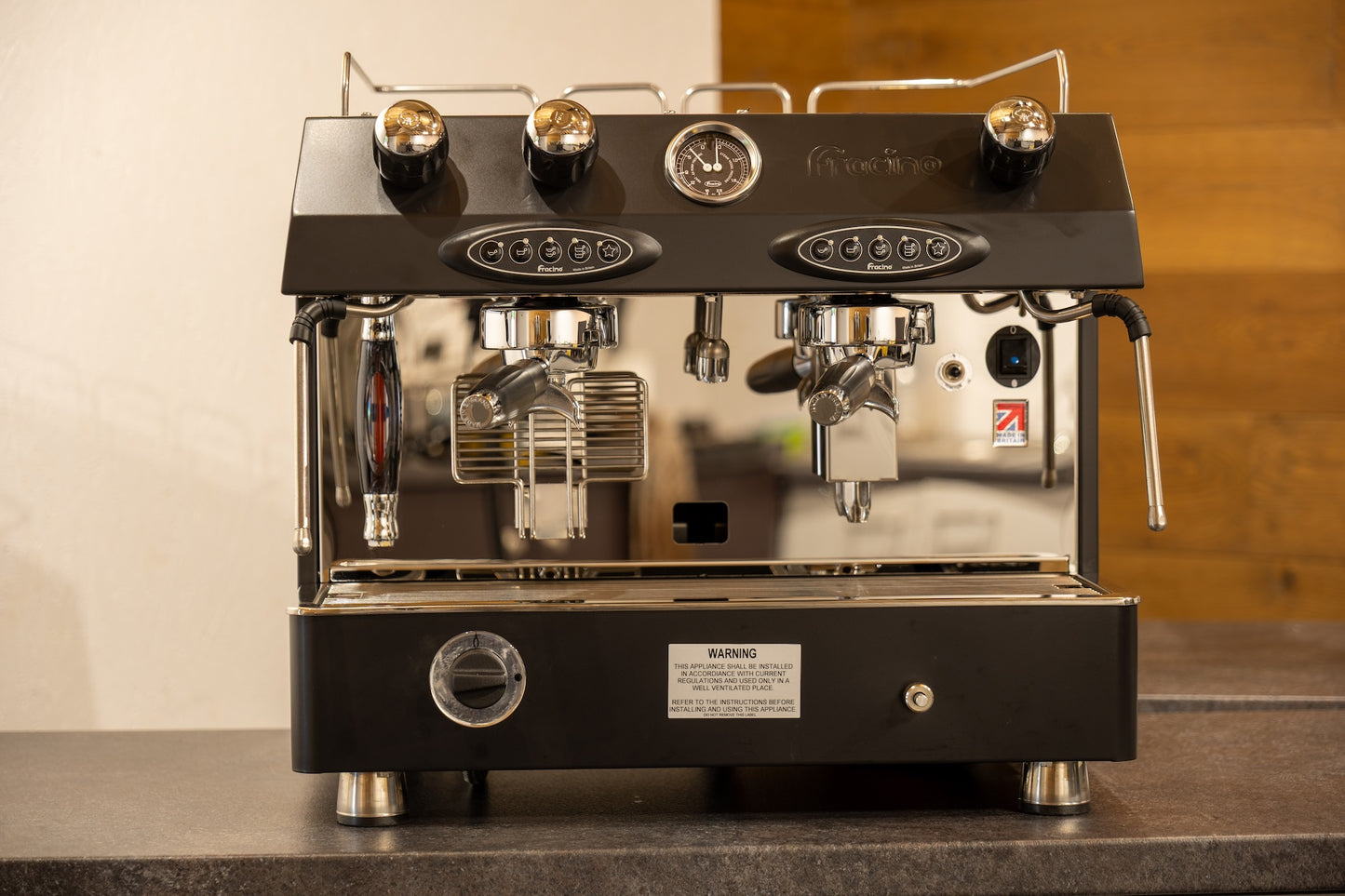 Fracino Contempo Siebträgermaschine 2GR Dual Feuel Elektro/ LPG Gas